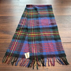 Louisa Perini Cashmere Unisex Elegant Tartan Plaid Scarf -
